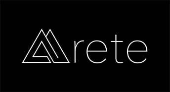 arete logo black